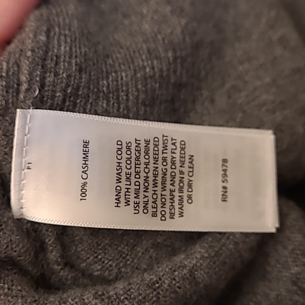 ALLEN SOLLY grey cashmere sweater - Picture 5 of 8